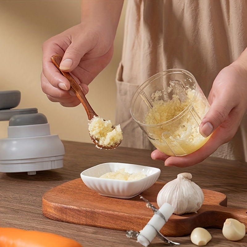 "Simplifique Sua Cozinha com o Cortador de Legumes e Amassador de Alho Multifuncional!"